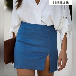 Skylar + Madison Y2K Mini Jean Skirt